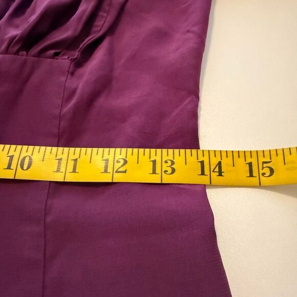 Scarlet Darkness Burgundy Satin Corset Short Sleeve Victorian Blouse Size M - Picture 10 of 16